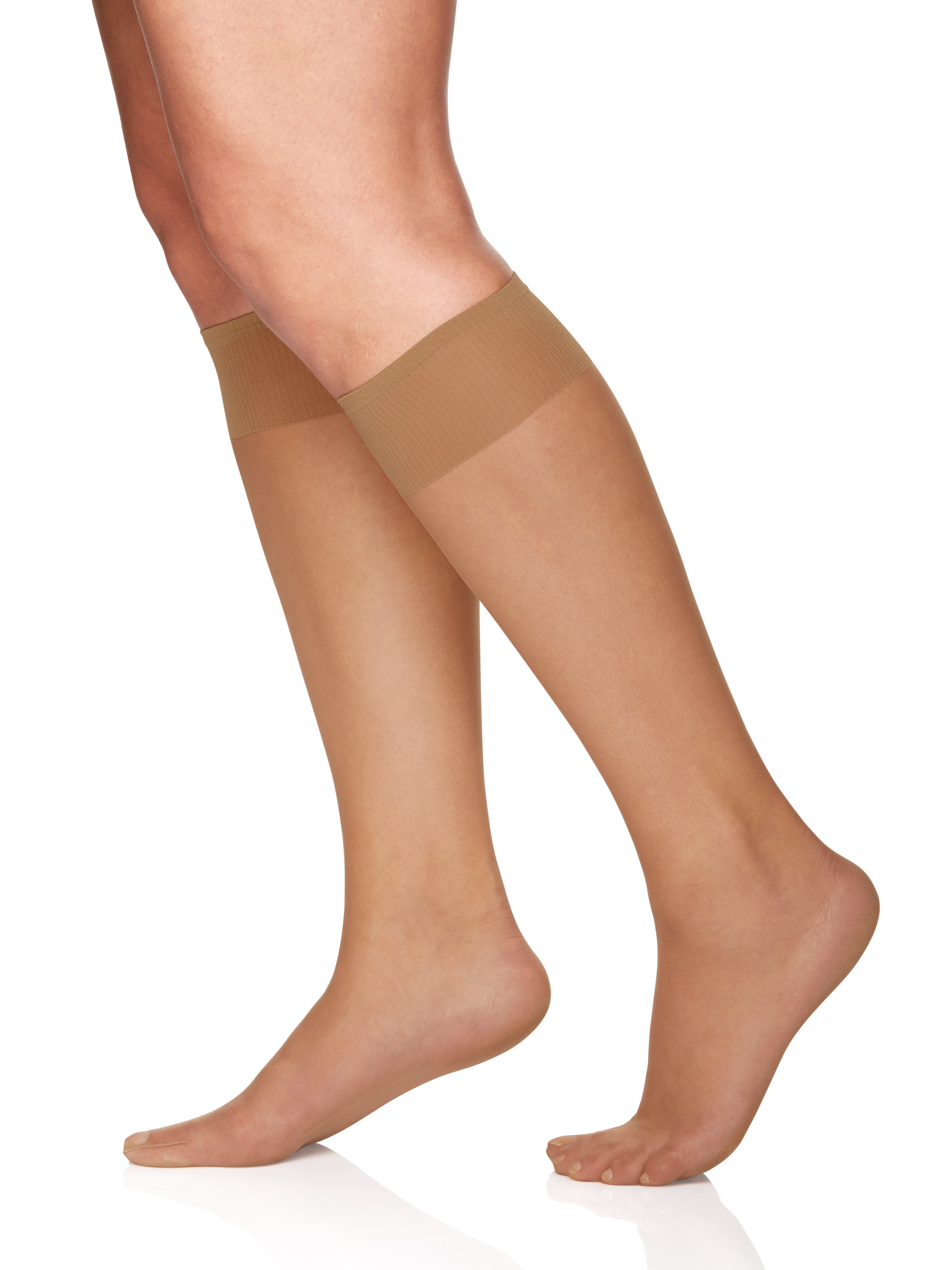 Queen Ultra Sheer Knee High with Sandalfoot Toe - 6460