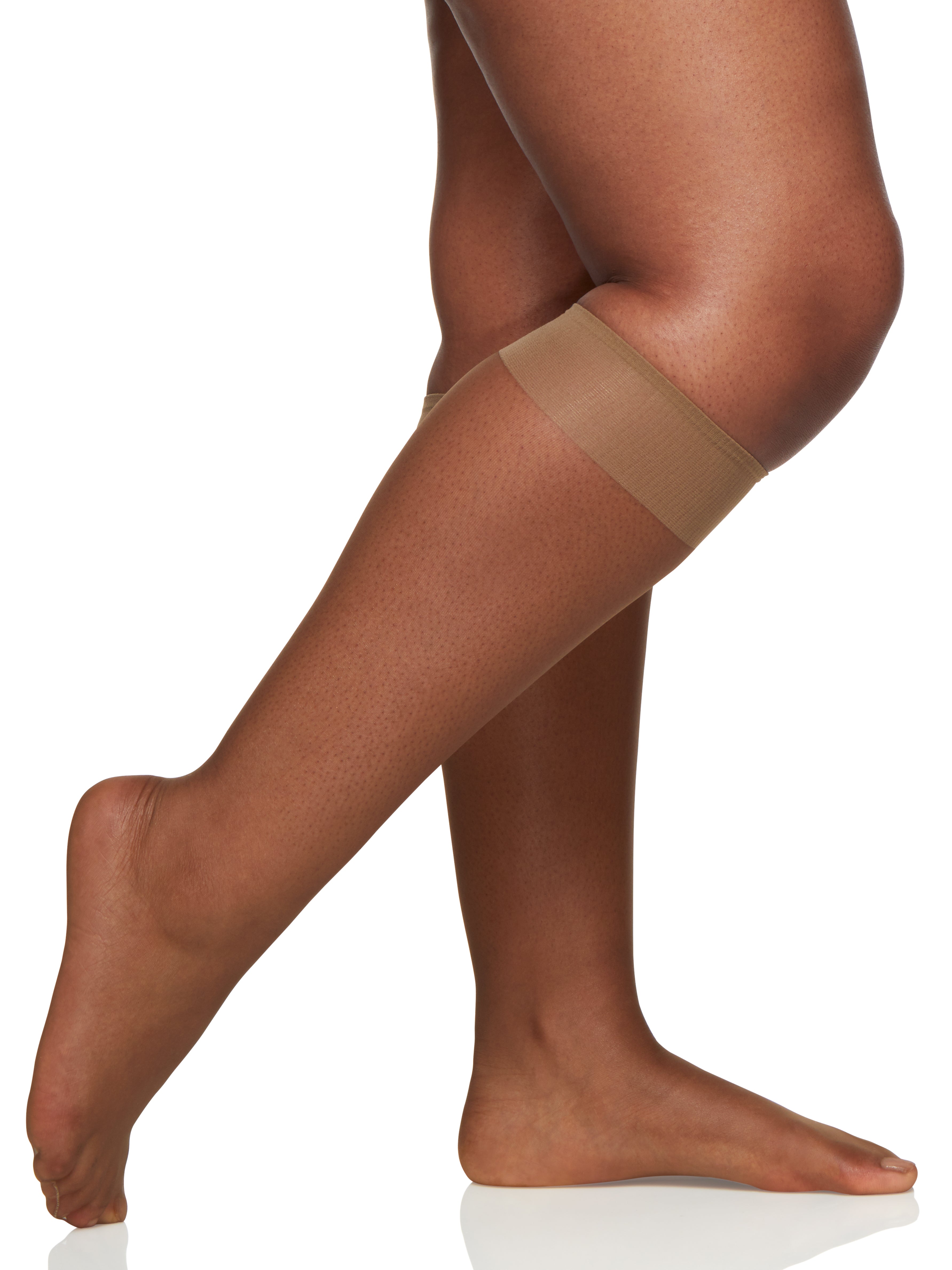 Queen Ultra Sheer Knee High with Sandalfoot Toe - 6460