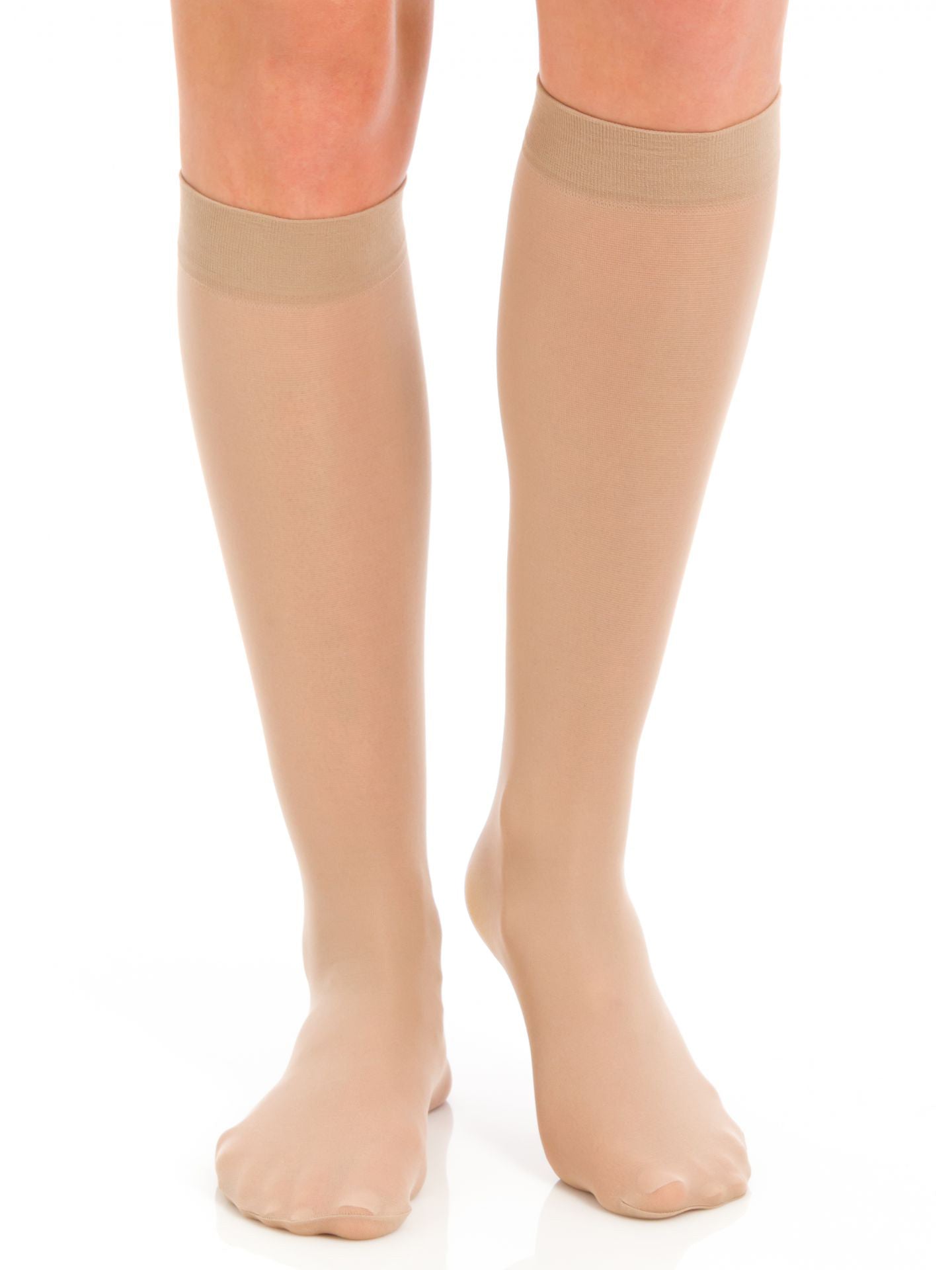 3 Pair Pack Opaque Trouser Knee High with Sandalfoot Toe - 6523