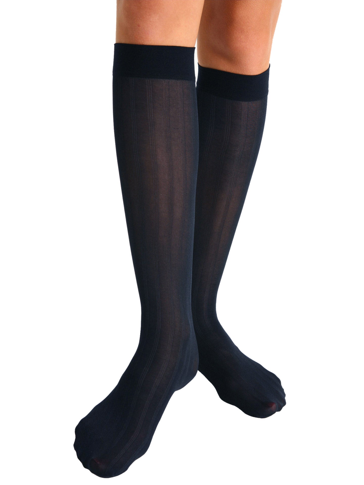 Queen Trend Rib Opaque Trouser Sock - 6573
