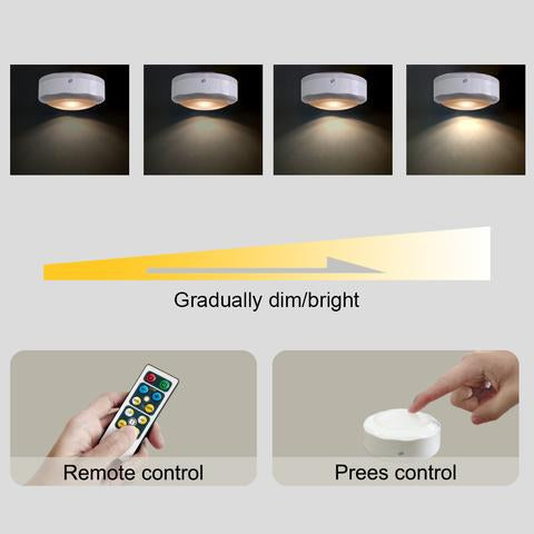Battery Operated Wireless Wall Sconce LED Dimmable Remote with Gradually bright