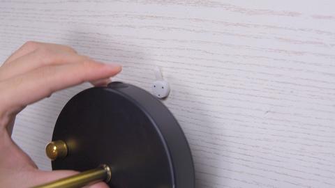 You can mount the battery operated wireless wall sconce anywhere on the wall