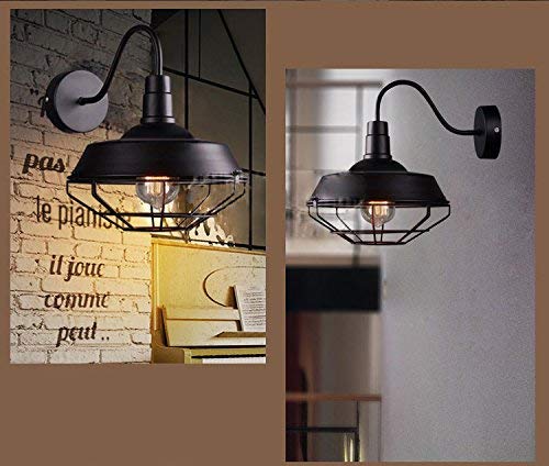 Vintage Wall lamp with Plug 1.8m Black Switch line