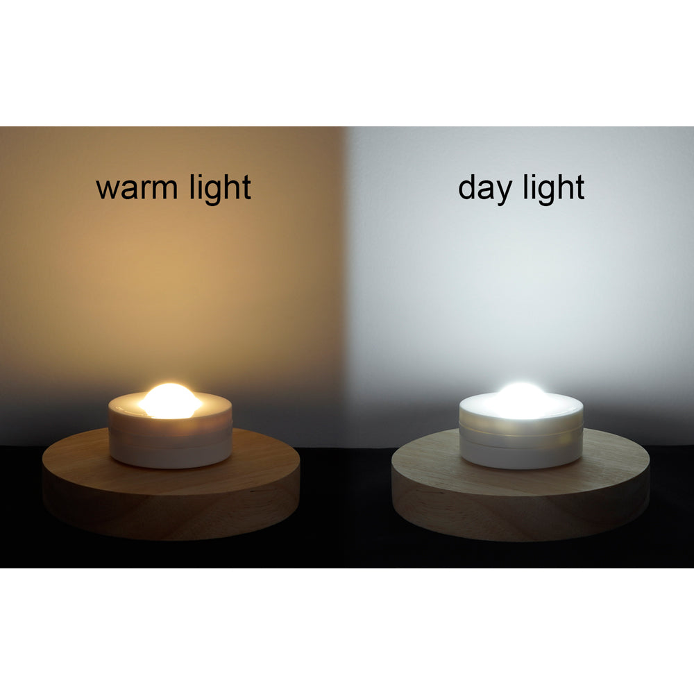 Cordless Battery Mini Night Light Dimmable LED with Remote Glass Shade