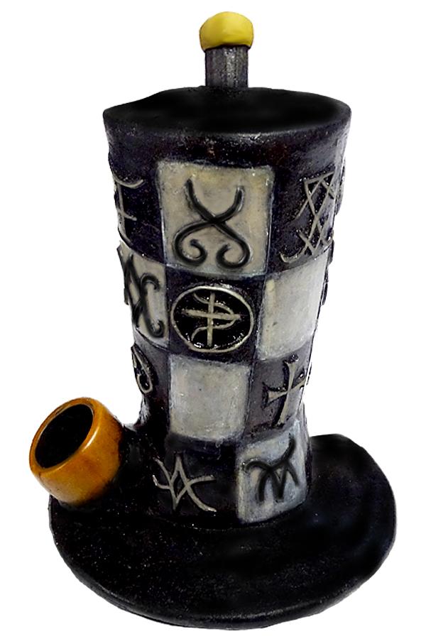 Medium Size Hand Made Resin Pipe - Various Designs - Style K - (1 Count)