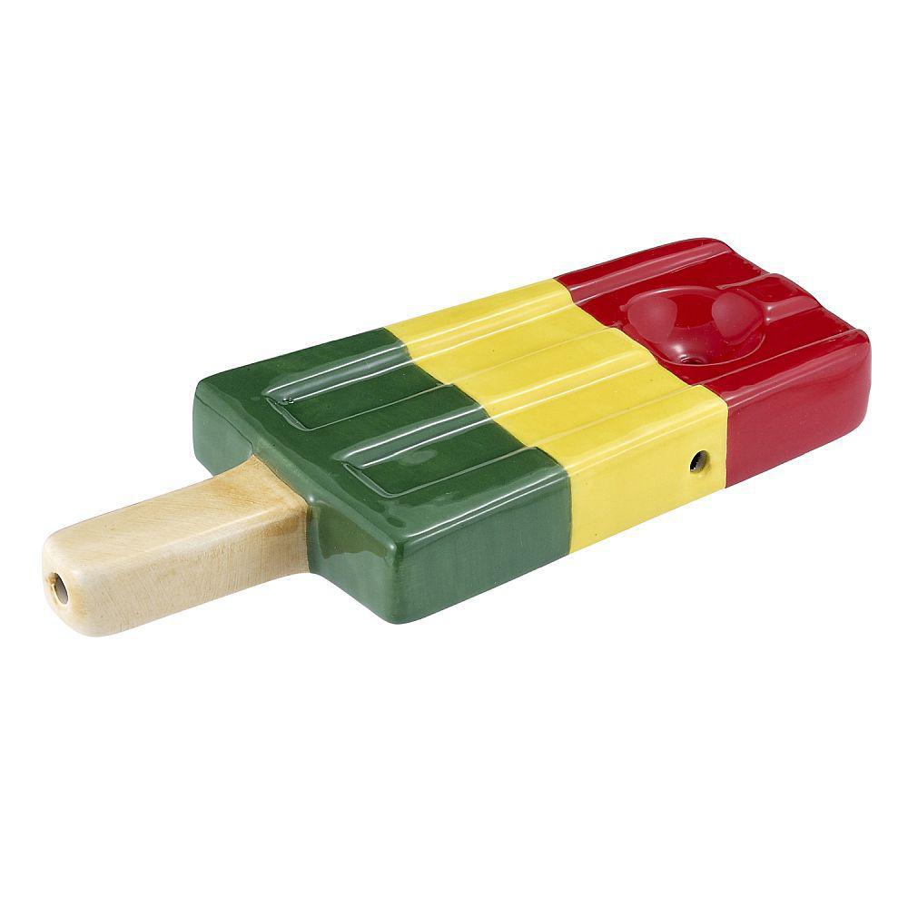 Rasta Ice Pop Hand Pipe - (1 Count)