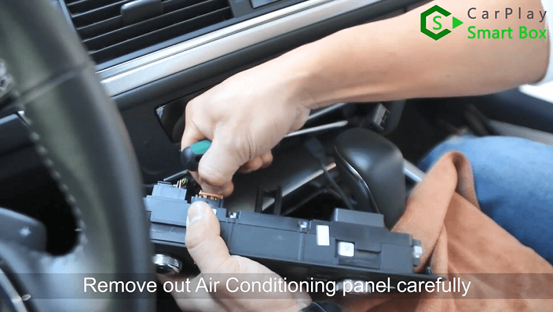 1.Remove out air conditioning panel carefully.