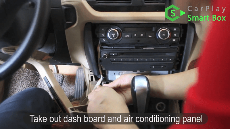 1.Take out dashboard and air conditioning panel.