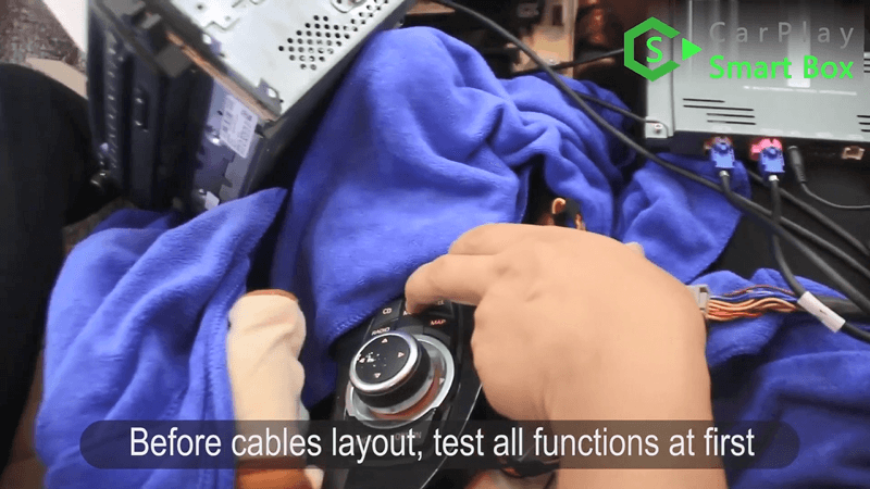 12.Before cable layout, test all functions at first.