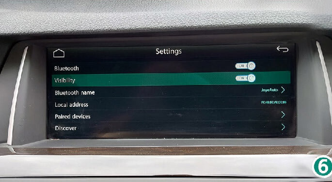 Attiva la visibilità su "ON". Come connettere CarPlay wireless dopo aver installato CarPlay Smart Box?