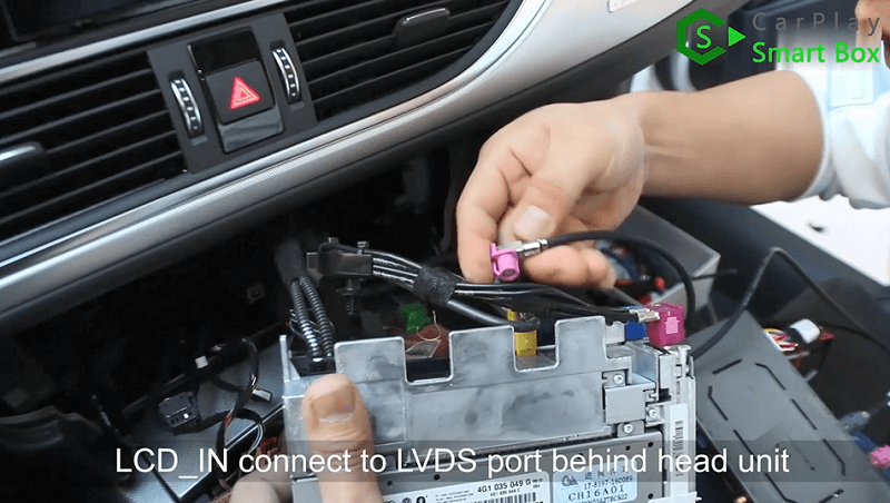 8.LCD_IN si collega alla porta LVDS dietro l'unità principale.