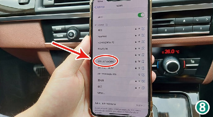 Turn "ON" of the wifi. How To Connect Wireless CarPlay After Install CarPlay Smart Box?