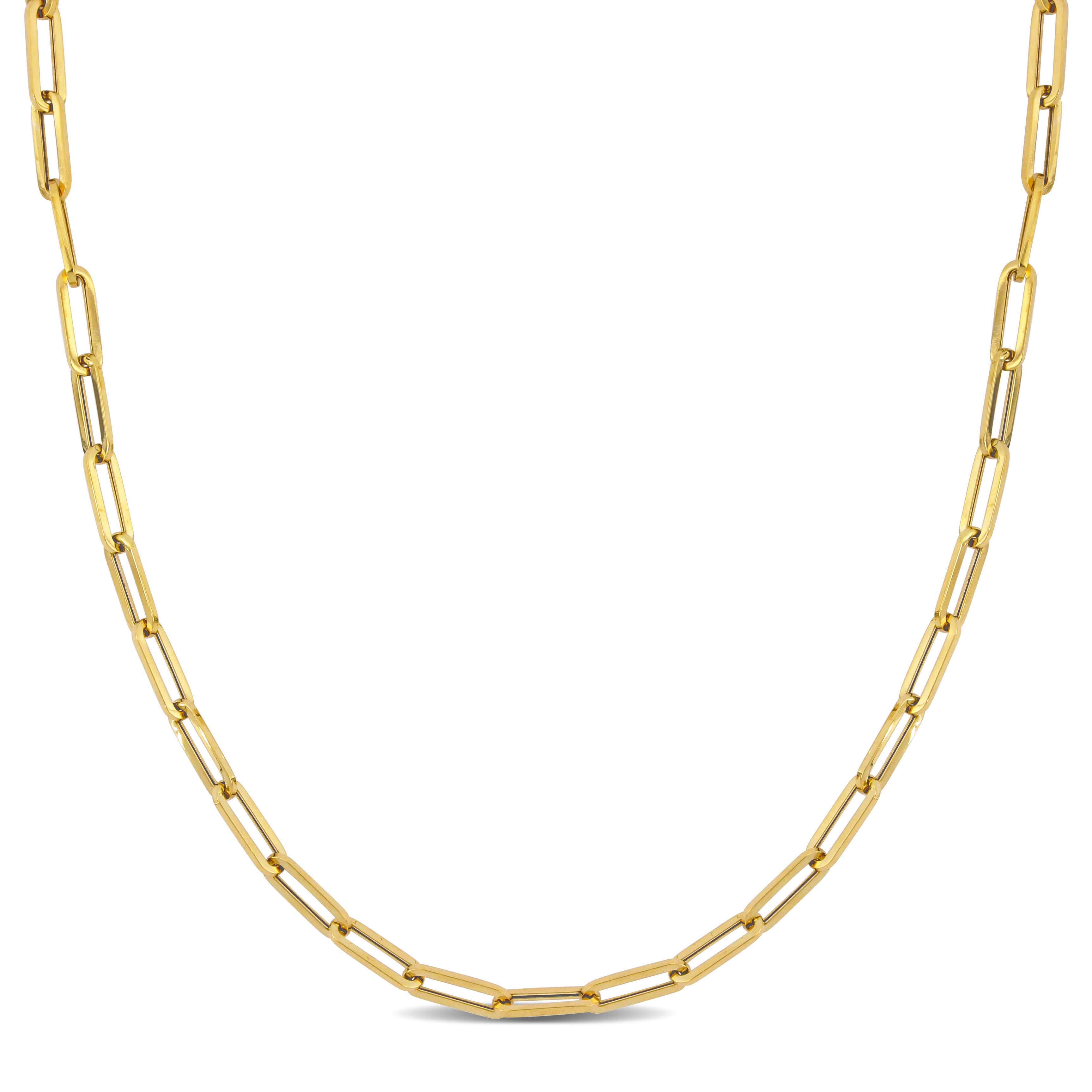 Paperclip Necklace 17.5 Inches, 4MM