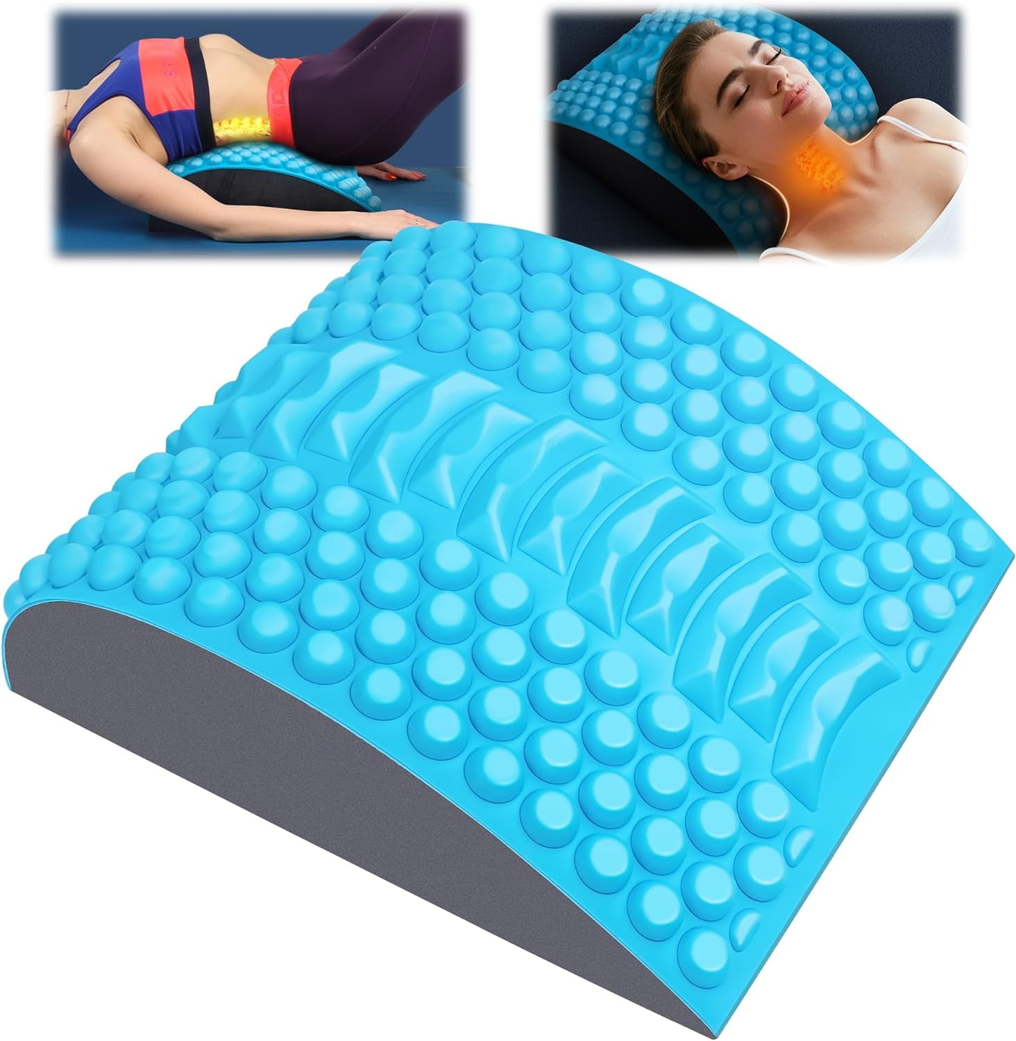 Acemend Lower Back Pain Relief Stretcher - Home and Gym Use - Gift for Girlfriend