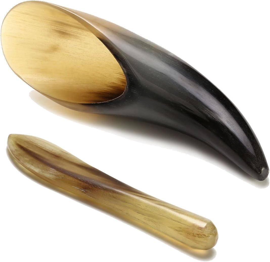 Jovivi Buffalo Horn Gua Sha Massage Tool Set - Pack of 2