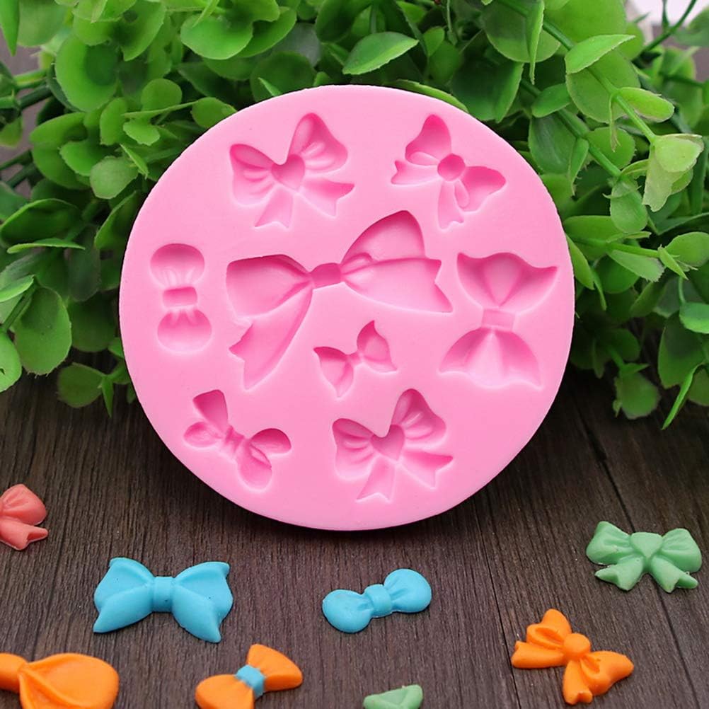 3 Pack Silicone Bow Mould - Cake Decorating Mold for Birthday or Wedding Party