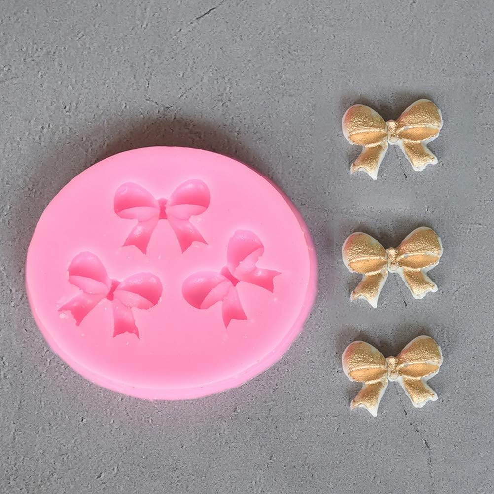 3 Pack Silicone Bow Mould - Cake Decorating Mold for Birthday or Wedding Party