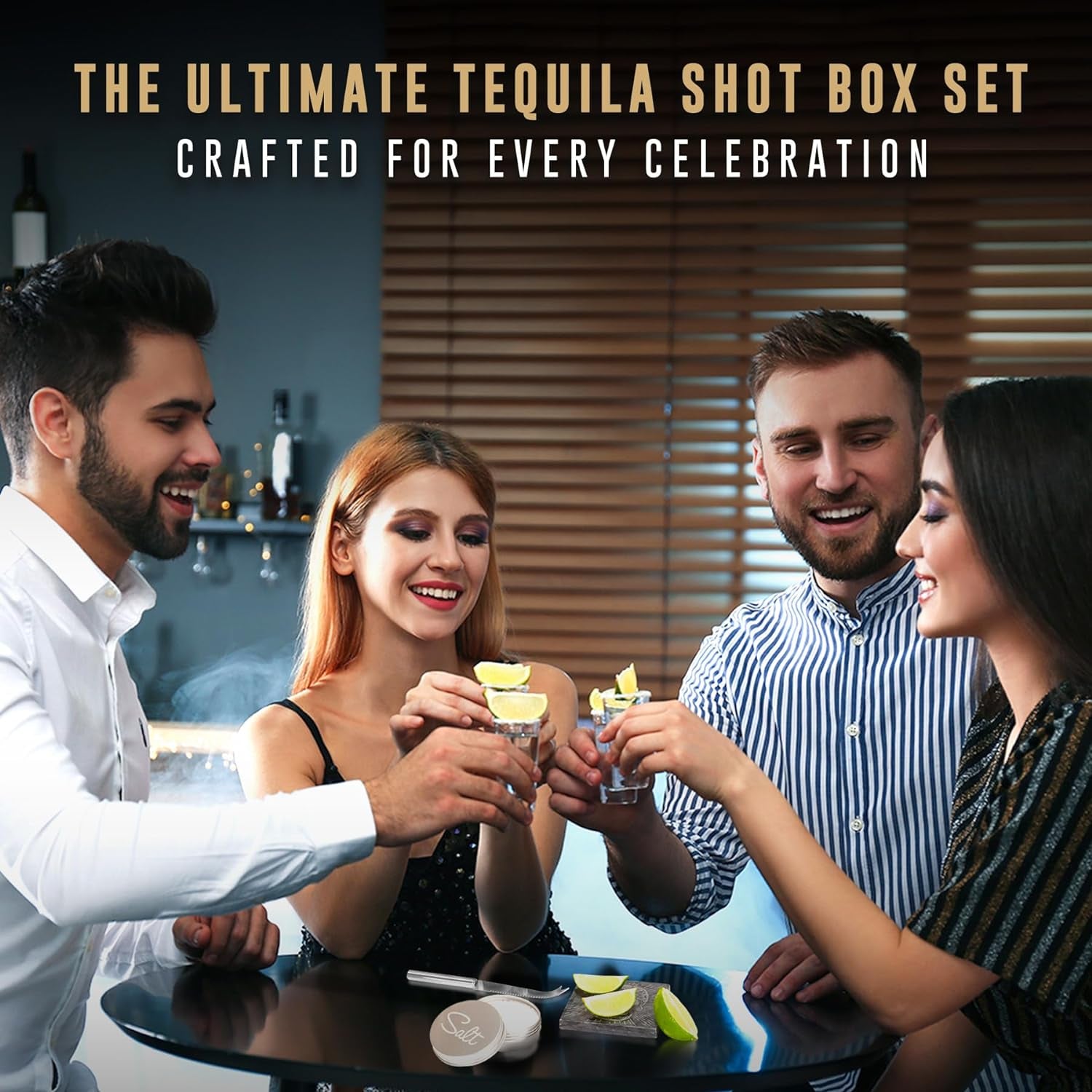 Tequila Shot Glass Set with Accessories for Themed Parties