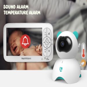 Moniteur vidéo pour bébé HM132, caméra de sécurité, écran partagé