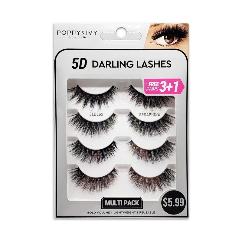 Absolute New York Poppy & Ivy 5D Seraphina Multipack Darling Lashes - ELDL65