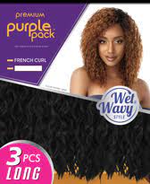 Outre Purple Pack Long Wet & Wavy French Curl 3Pcs Weave