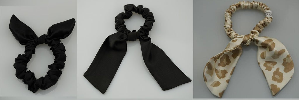 Bow Silk Scrunchies