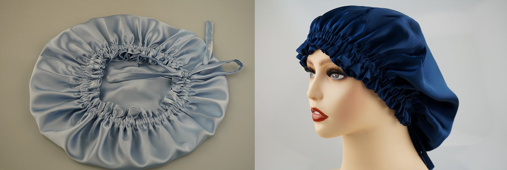Silk Bonnet adjustbale with drawstring