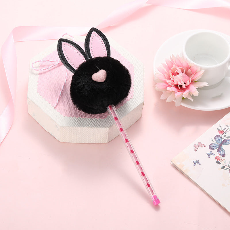 Plush Bunny Ball Gel Pens