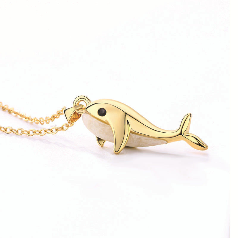 Whale Love Couple Necklace Pair Of Magnetites