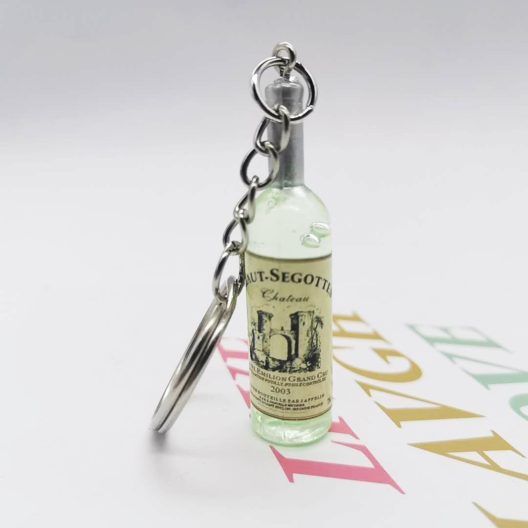 Mini Wine Bottle Keychains