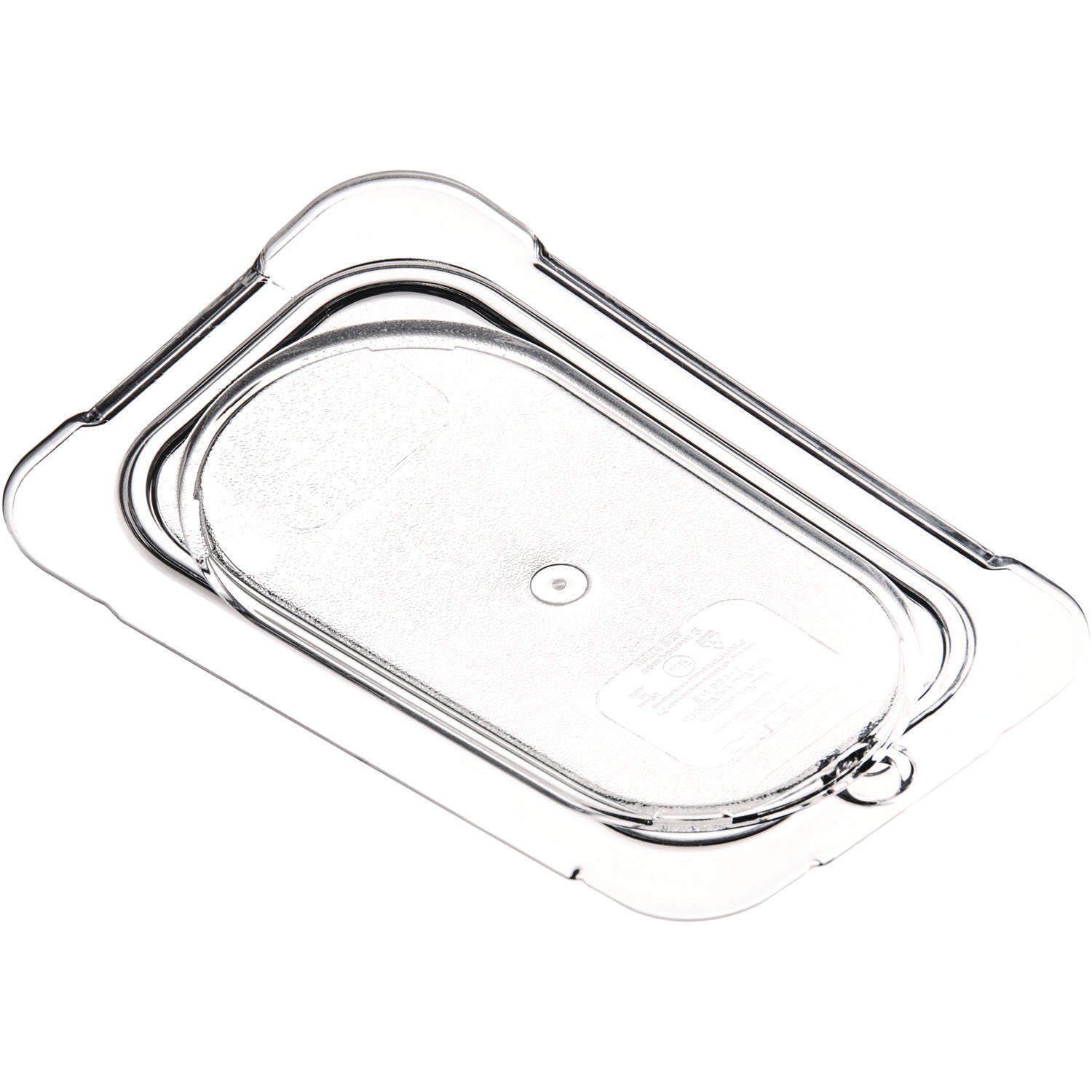 Carlisle StorPlus Polycarbonate Flat Universal Lid, 4.31 x 6.88 x 0.44, Clear, Plastic