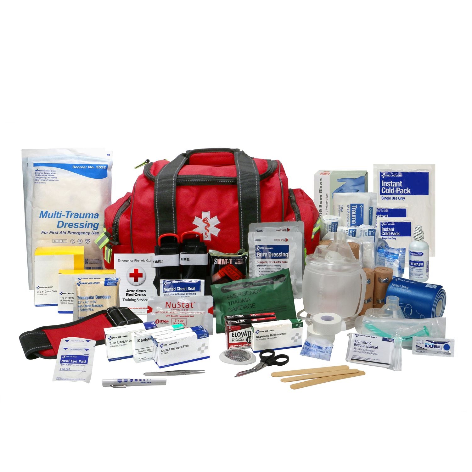 First Aid Only? First Responder Bag, 340 Pieces, Fabric Case
