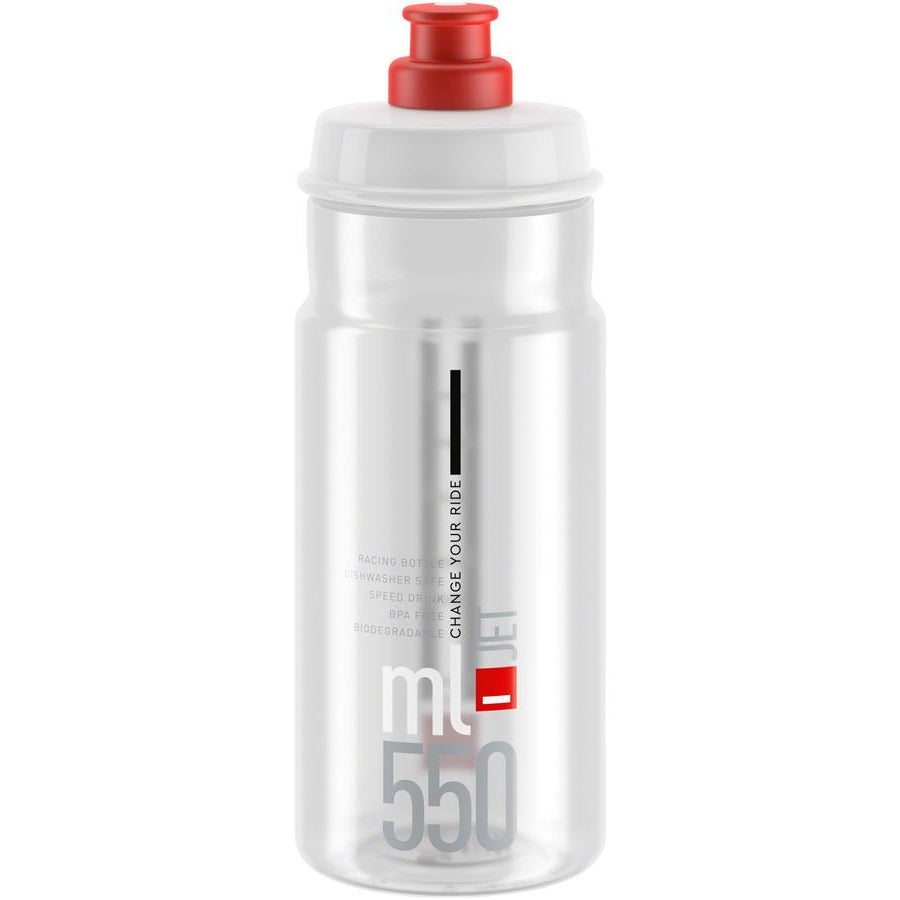 Jet Bike Water Bottle 18oz - Clear/Red