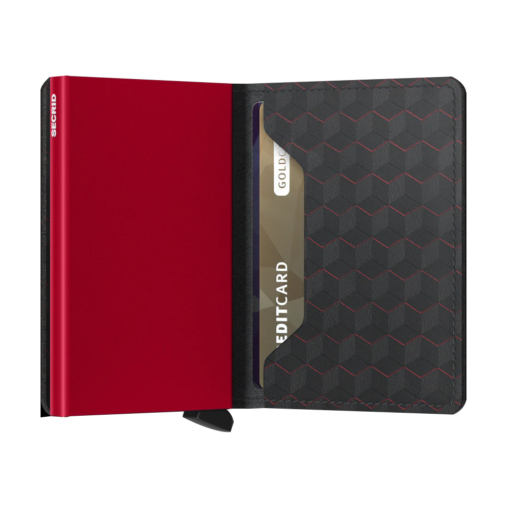 Slimwallet Optical Black-Red // Sop-Black-Red