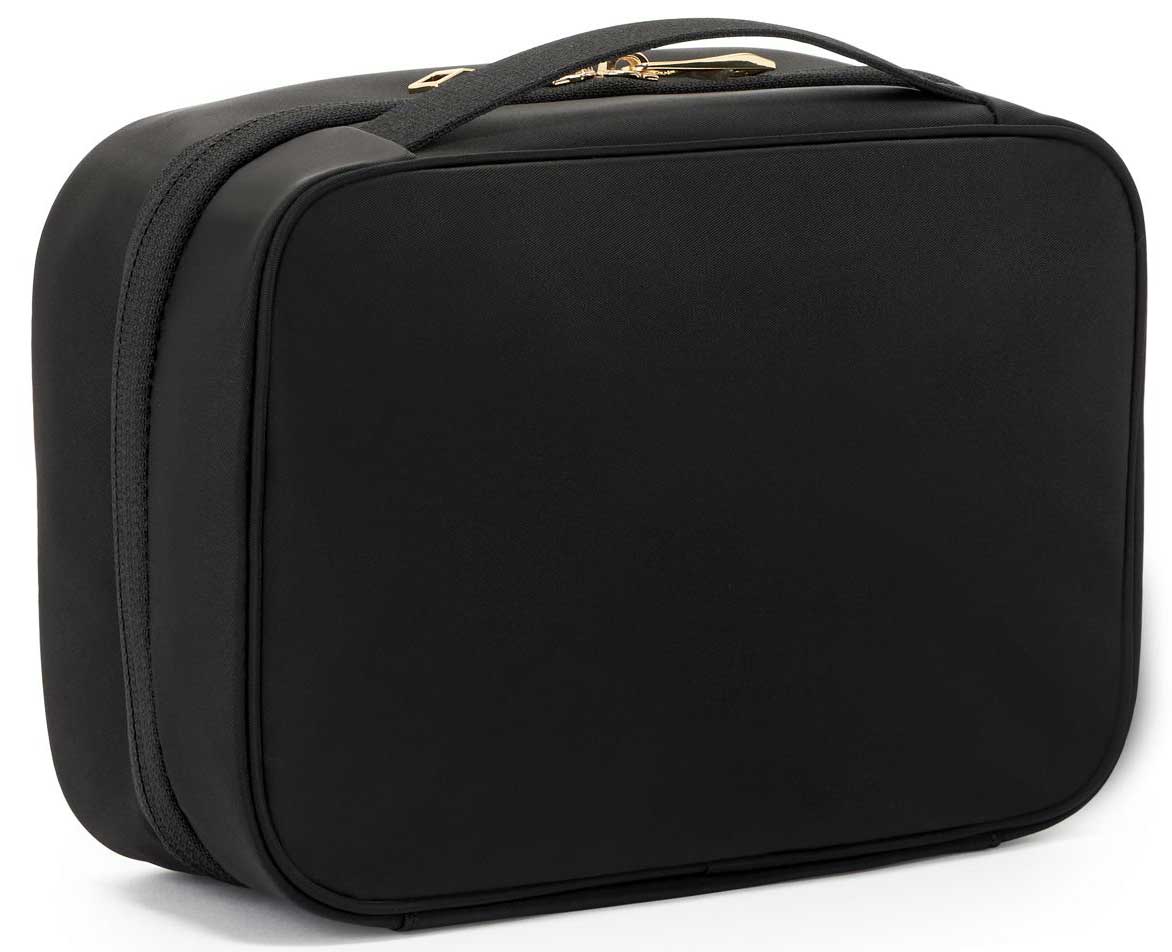 Voyageur Black & Gold Tammin Cosmetic Bag