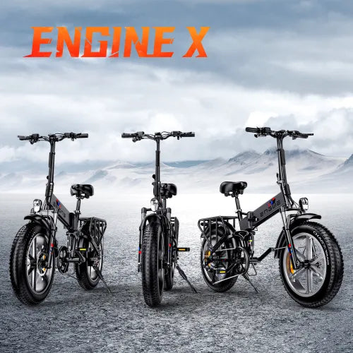 Vélo électrique Engwe Vélo électrique ENGINE X 250W - 60KM autonomie - Freins  à disque-Blanc