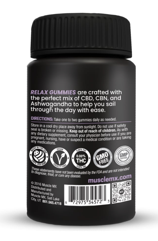 CBD - RELAX GUMMIES 25MG CBD (30 CT)