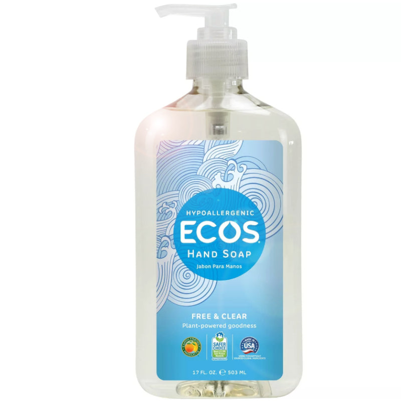 ECOS Hypoallergenic Hand Soap Free & Clear - 17 FL oz.