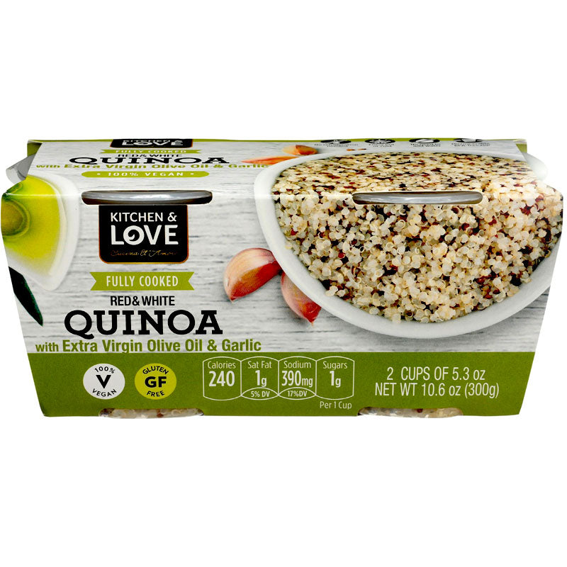 Kitchen & Love Red & White Quinoa With Oil & Garlic - 2 pk/5.3oz.