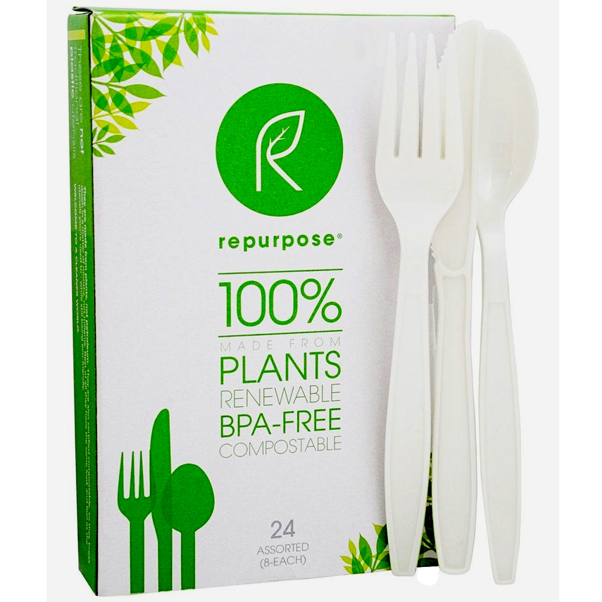 Repurpose 100% Compostable Plant Based Utensils- 24 ct
