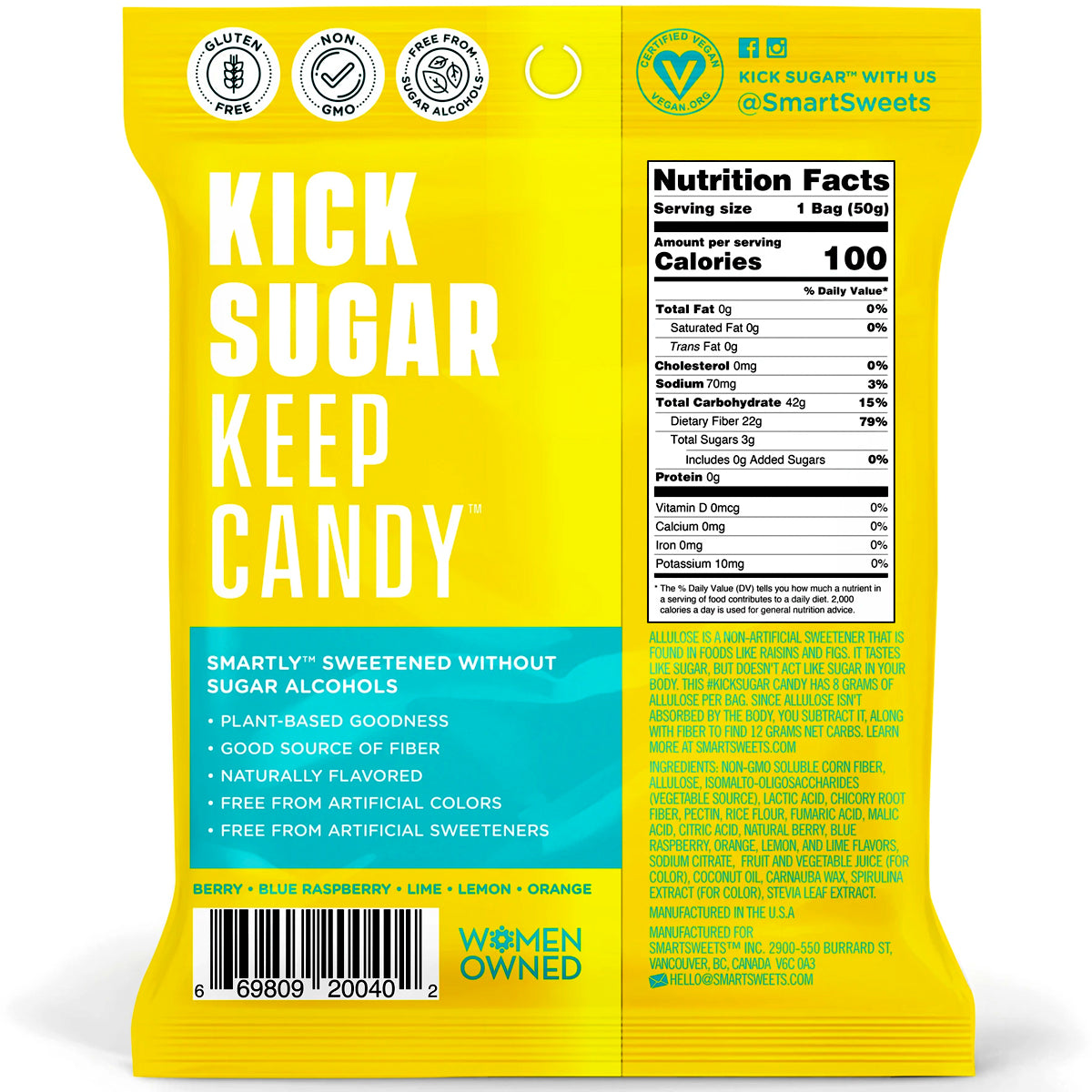 Smart Sweets Sour Blast Buddies - 1.8 oz.