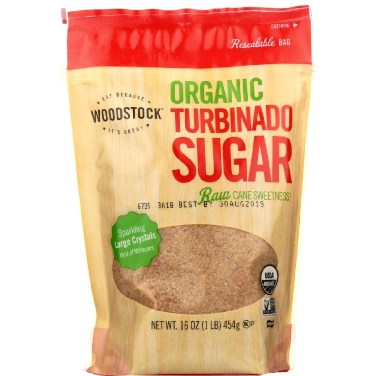 Woodstock Organic Turbinado Sugar - 16 oz.