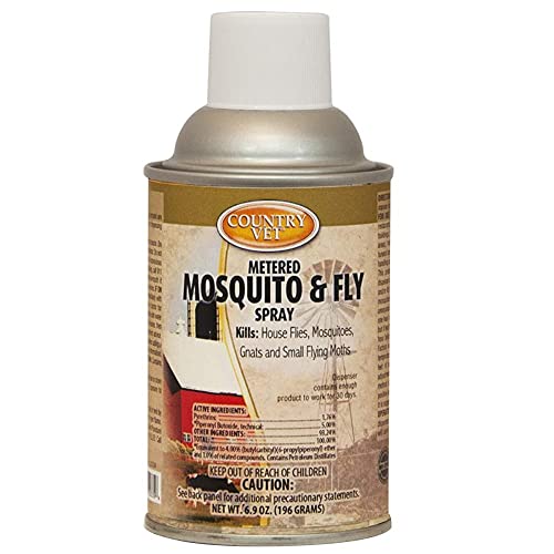 Country Vet Metered Mosquito and Fly Spray 6.4 oz. cans 342033CVA (Case of 12) Dispenser NOT Included