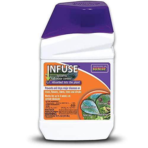 Bonide Infuse Systemic Disease Control, 16 oz Concentrated Solution for Plant Disease Control, Long Lasting & Waterproof