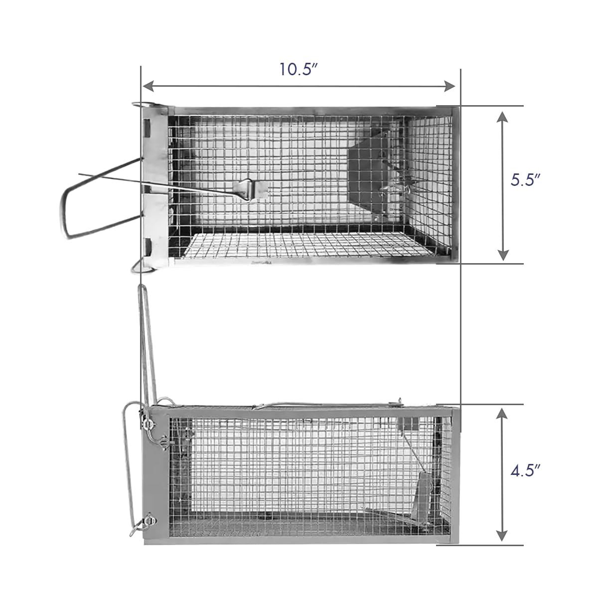 Chipmunk Trap -2 Pack, Squirell and Rat Trap Cages That Works, Humane Mouse Trap for Home | Catch and Release | Reusable and Durable | No Kill Animal Trap | for Inside Home and Outdoor Use