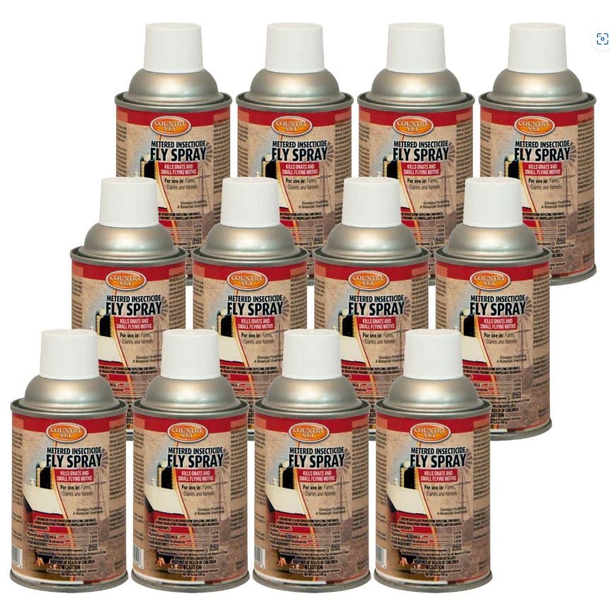 Country Vet Metered Mosquito and Fly Spray 6.4 oz. cans 342033CVA (Case of 12) Dispenser NOT Included