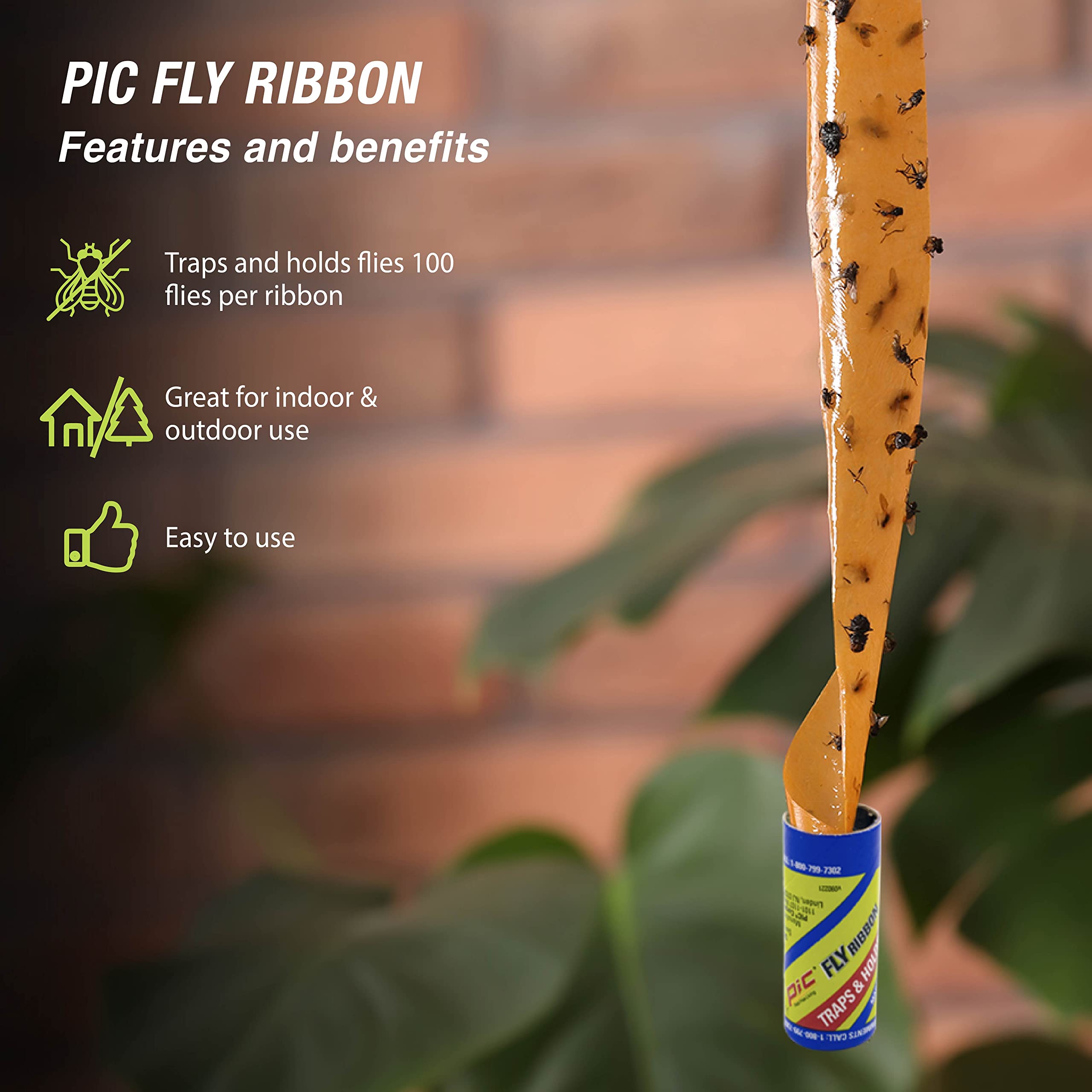 Pic FR10B Sticky Fly Ribbons (30-Pack)