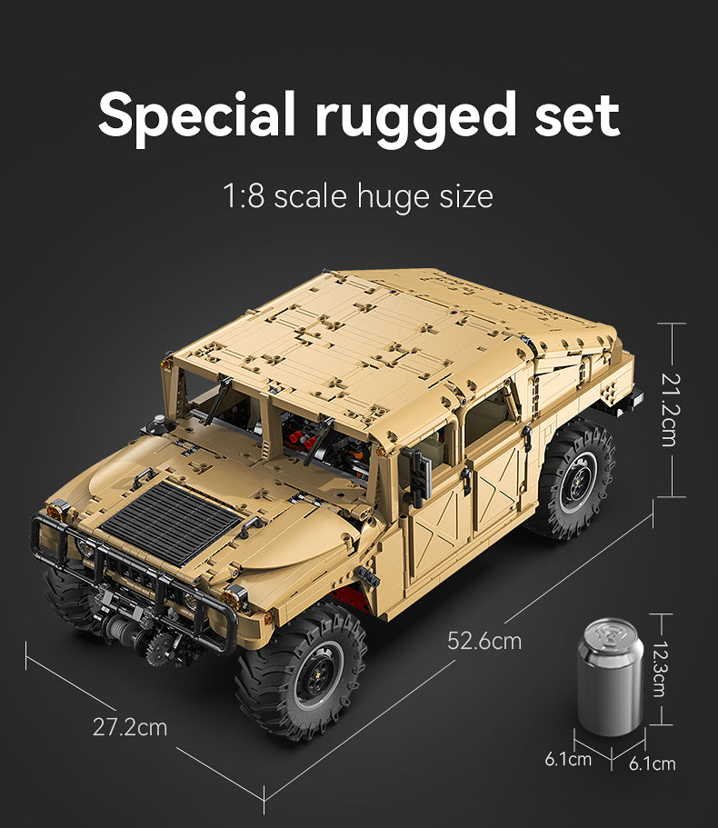 1:8 HUMVEE Vehicle C61036W - Off-Road | DoubleE CaDA – Doublee_CaDA