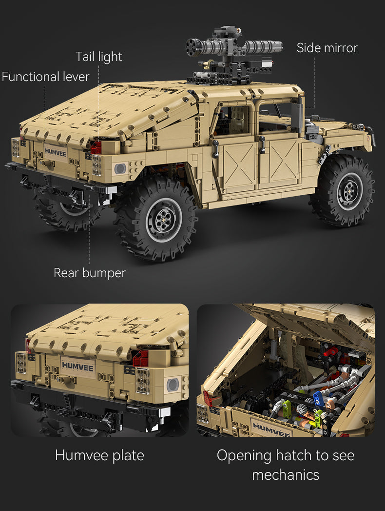 1:8 HUMVEE Vehicle C61036W - Off-Road | DoubleE CaDA – Doublee_CaDA