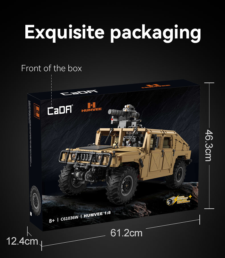 1:8 HUMVEE Vehicle C61036W - Off-Road | DoubleE CaDA – Doublee_CaDA